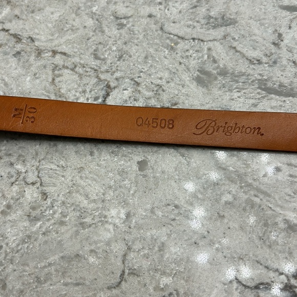 Brighton Skinny Ponyhair Leather Belt - Picture 4 of 5